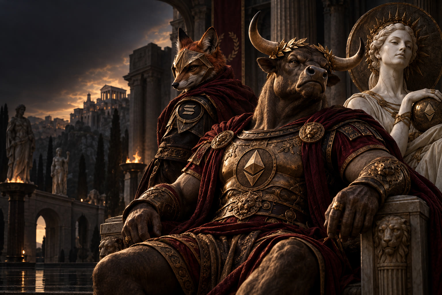 Caesars Gambles desk artwork